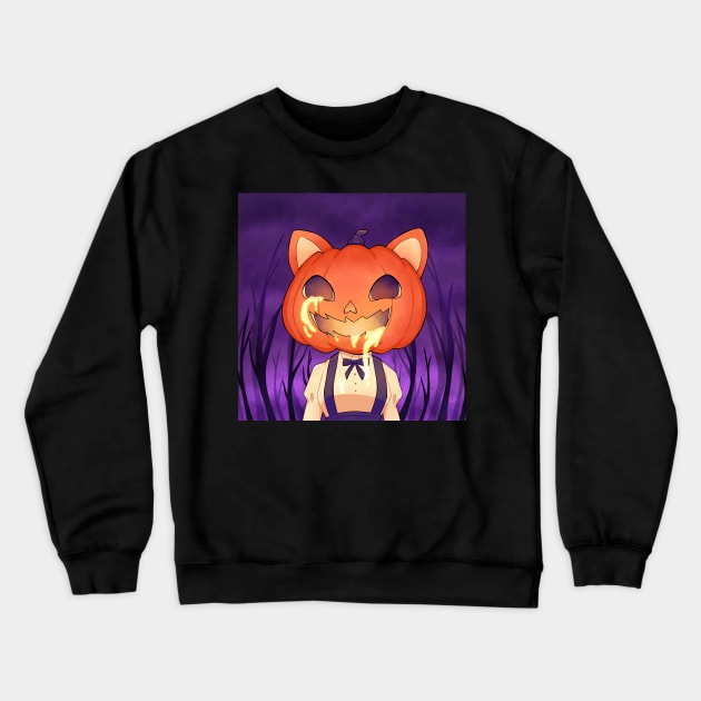 pumpkin cat Crewneck Sweatshirt by Sophiesans